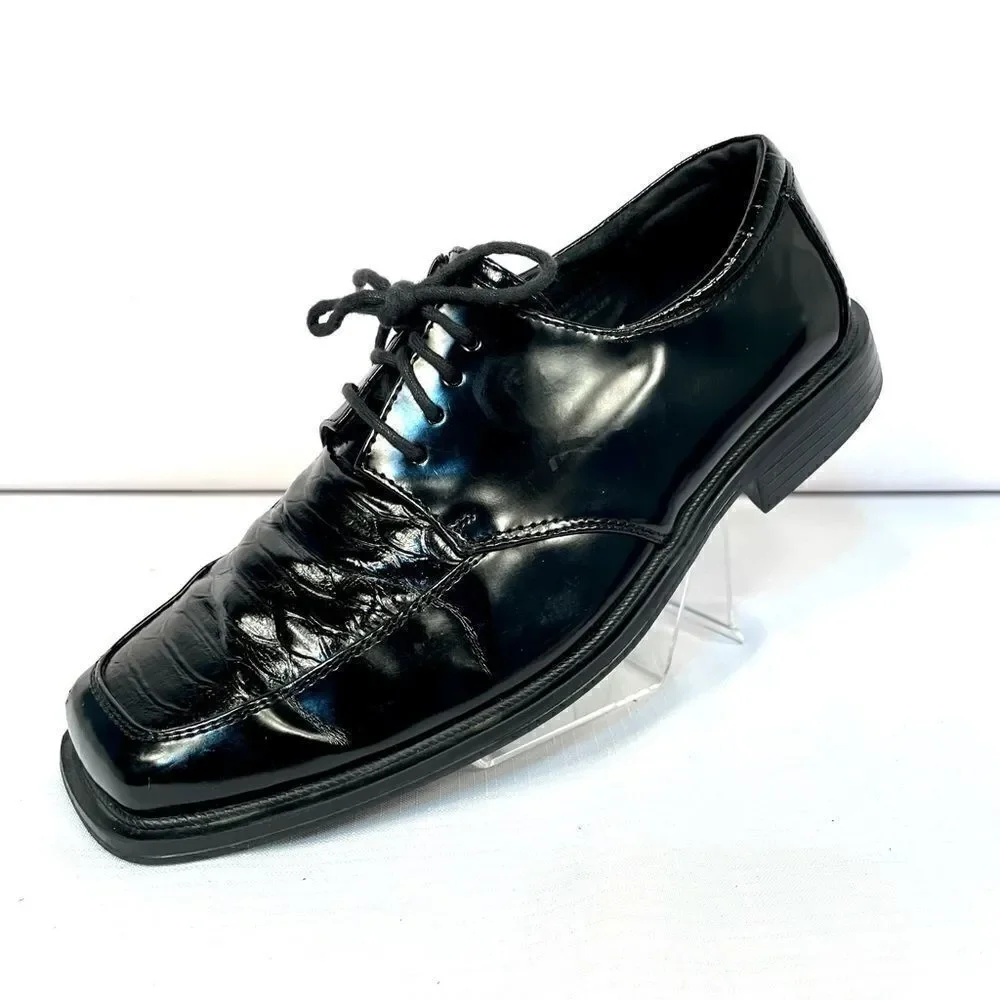 BLACK LEATHER OXFORDS by DEXTER SIZE 10